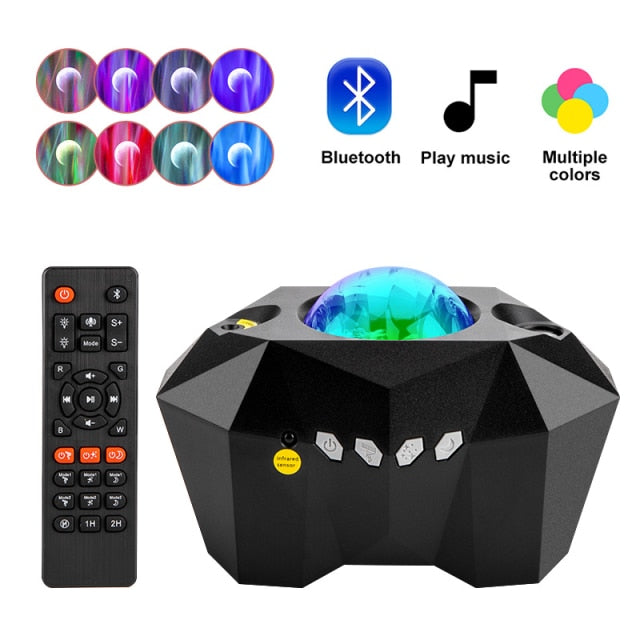 Projector Night Light with Bluetooth Music Speaker