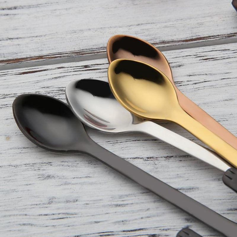 Cute Cat Stainless Steel Teaspoons